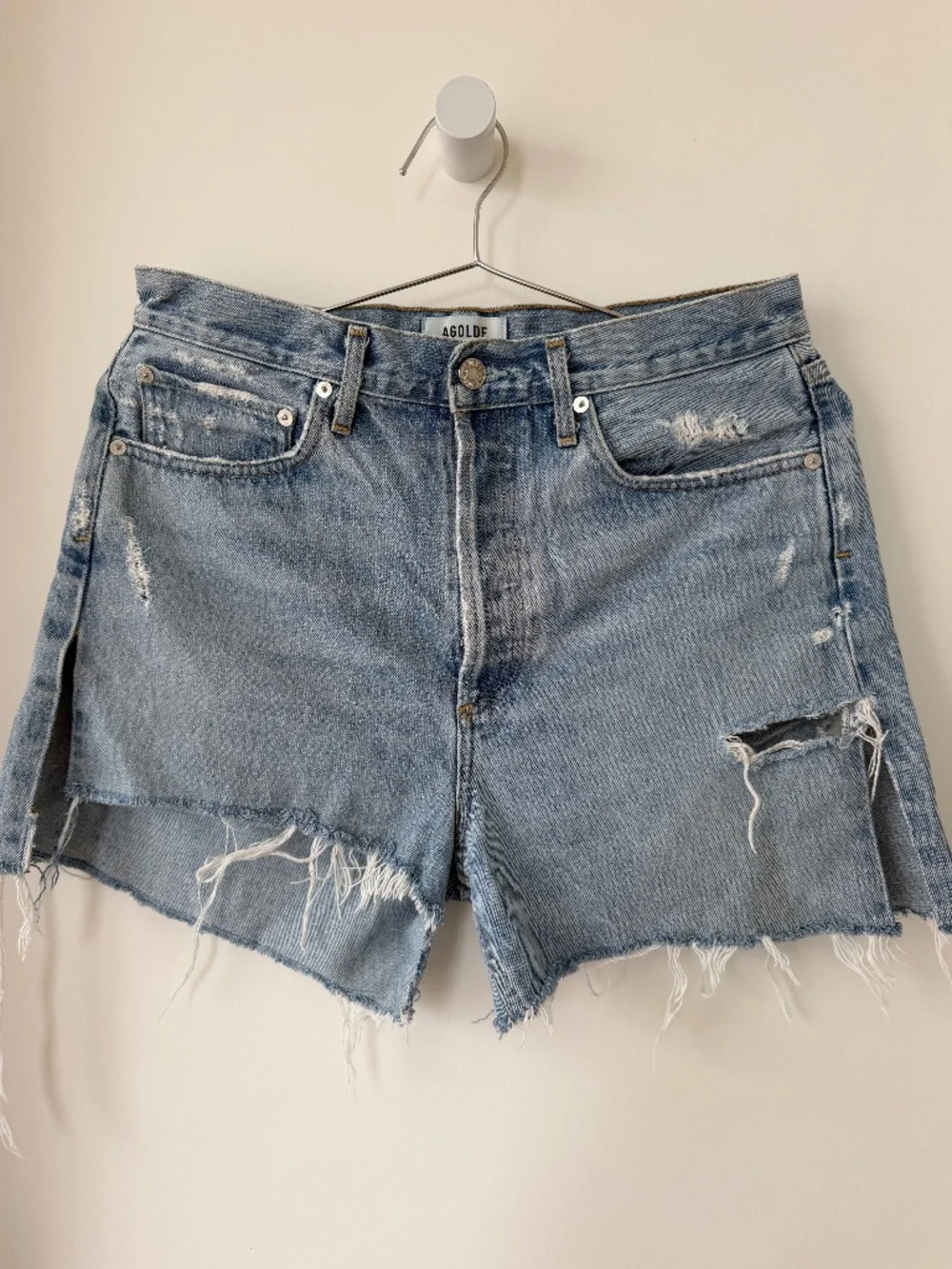 Agolde_90'S Mid Rise Loose Short w/ side slits, 28
